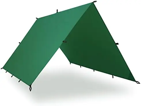 

Guide Waterproof Camping Tarp - Ultralight Bivy Shelter or Rain Fly - Camping Gear Must Haves for Hiking, Hammock & Survival