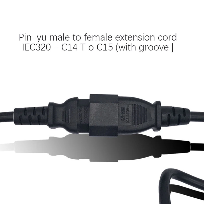 Power Adapter Cable c14 to C15 Product Word Revolution Letter with Groove Extension Cable(2.0M) | Компьютеры и офис