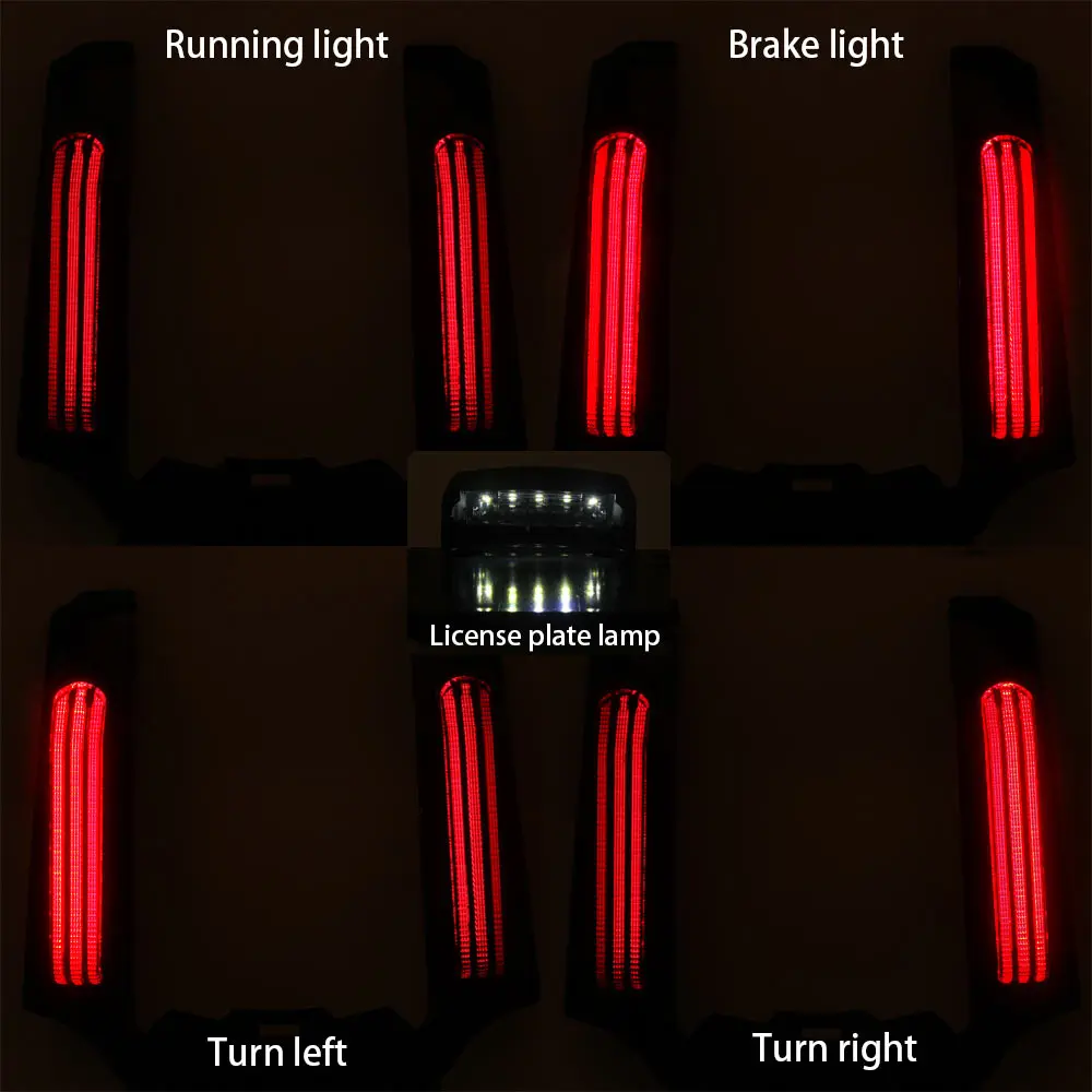 Фото Задний фонарь с LED-подсветкой и указателями поворота для мотоциклов Harley Touring Street Road Glide FLHX FLTRX Road King FLHR 2014-2020 годов выпуска №2