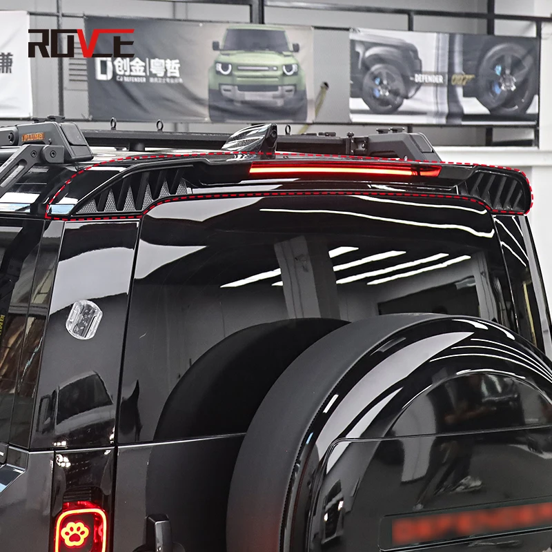 Спойлер на крышу ROVCE задний спойлер багажника крыло для Land Rover Defender L663 90/110 2020-2024