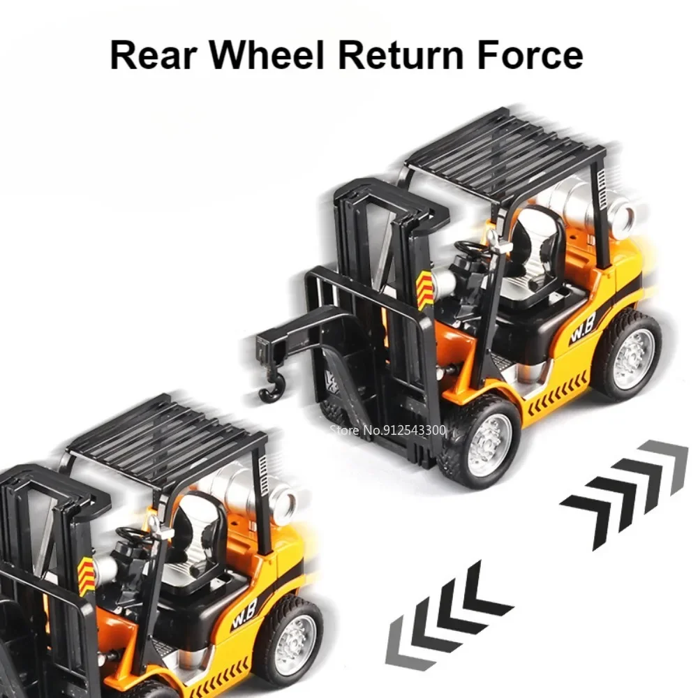 Модель автомобиля вилочного погрузчика в масштабе 1:24 игрушечная литая