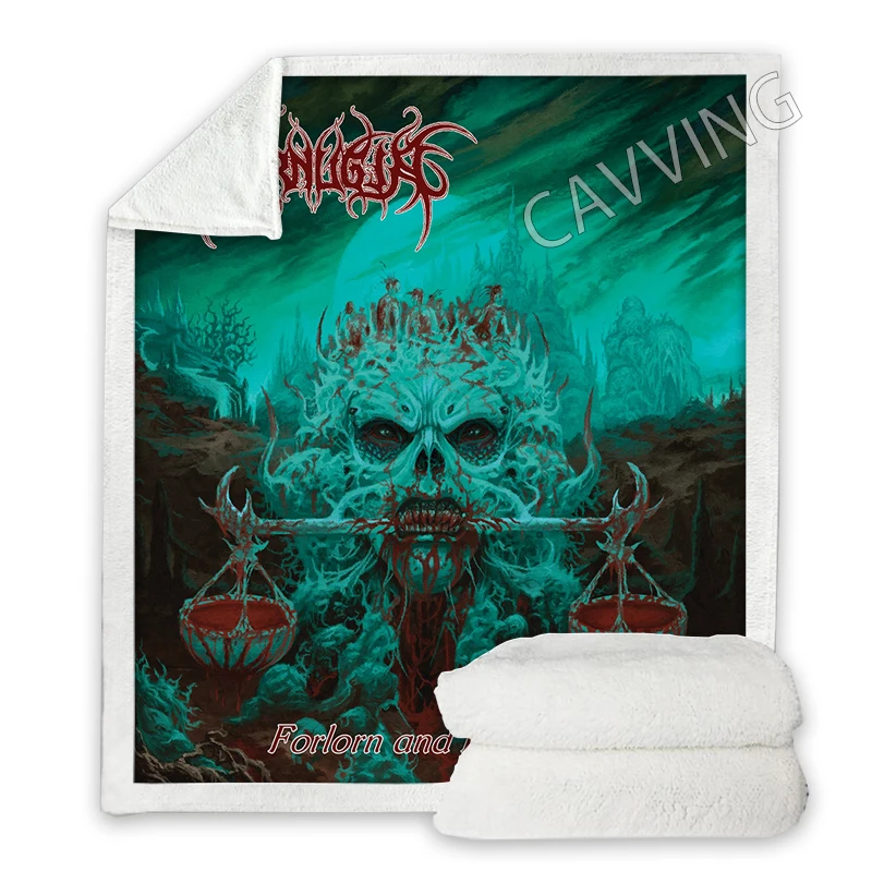 Одеяло Kurnugia-Rock с 3D принтом Sherpa, прямоугольное одеяло, текстиль, Флисовое одеяло, одеяло, домашний декор