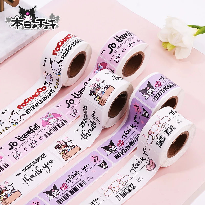 

Кавайная наклейка Sanrio Kuromi My Melody Cinnamoroll мультфильм аниме милая закуска Печать декоративные аксессуары детские игрушки для девочек