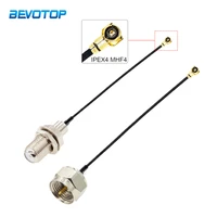 2pcslot f connector to u flipxipex4 mhf4 female jack pigtail rf1 13 rf coaxial cable 3g antenna extension cord wire 15cm 30cm