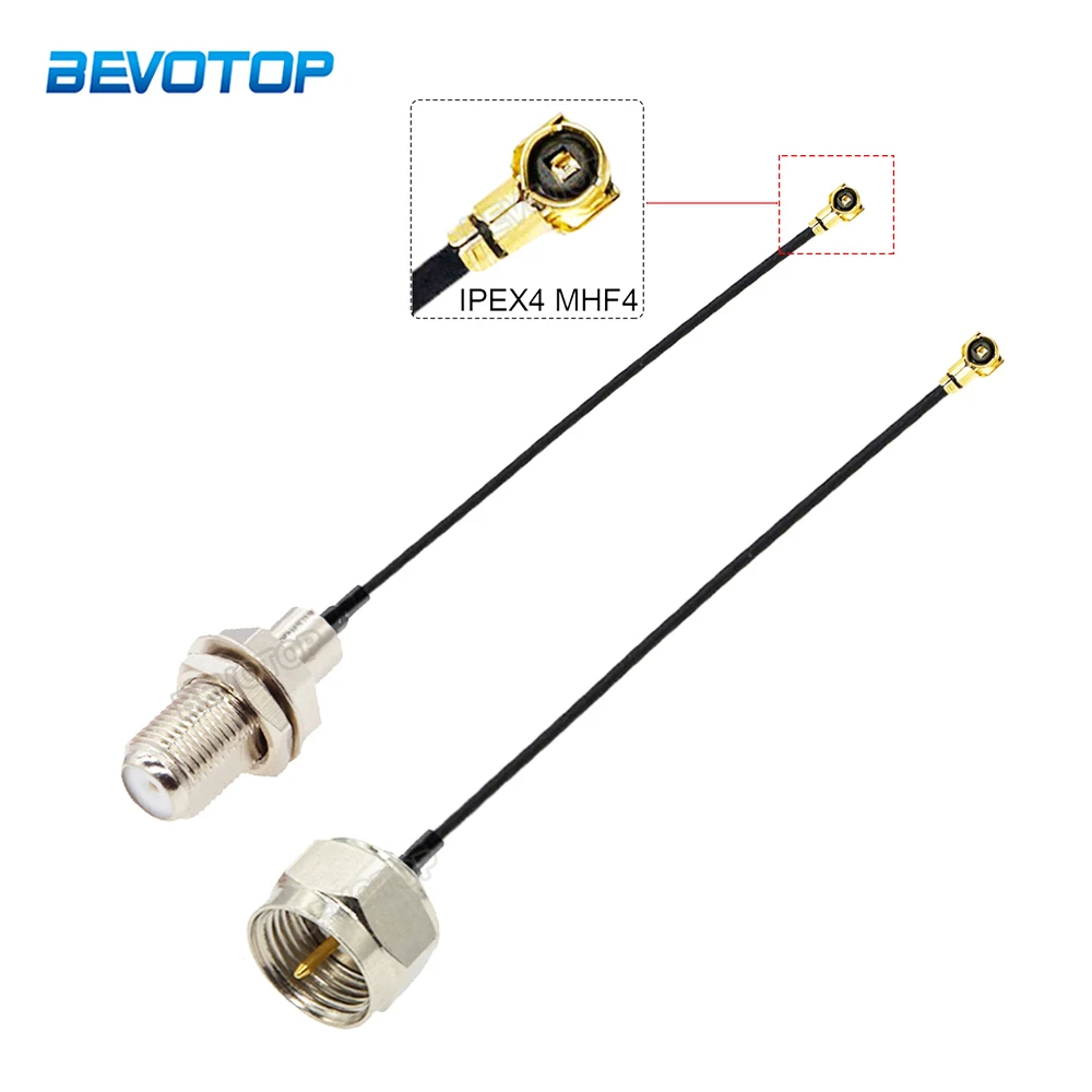 2 шт./лот F коннектор для u.FL/IPX/IPEX4 MHF4 Гнездовой Разъем Pigtail RF1.13 RF коаксиальный
