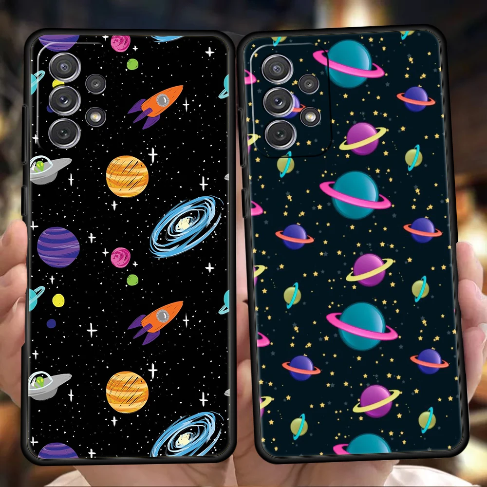 

Art Bright Stars Phone Case Cover for Samsung Galaxy A13 A22 A32 A33 A52 A72 A11 A51 A71 A73 5G Bag Shockproof Soft Shell Coque
