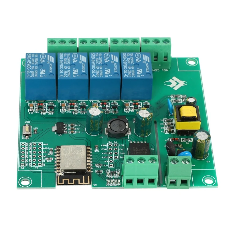 Беспроводная 4-канальная релейная плата 5X ESP8266 с Wi-Fi для Arduino источник питания 5