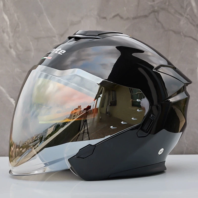 Оригинальный брендовый яркий черный шлем Mxnrte гоночный полушлем с двойными