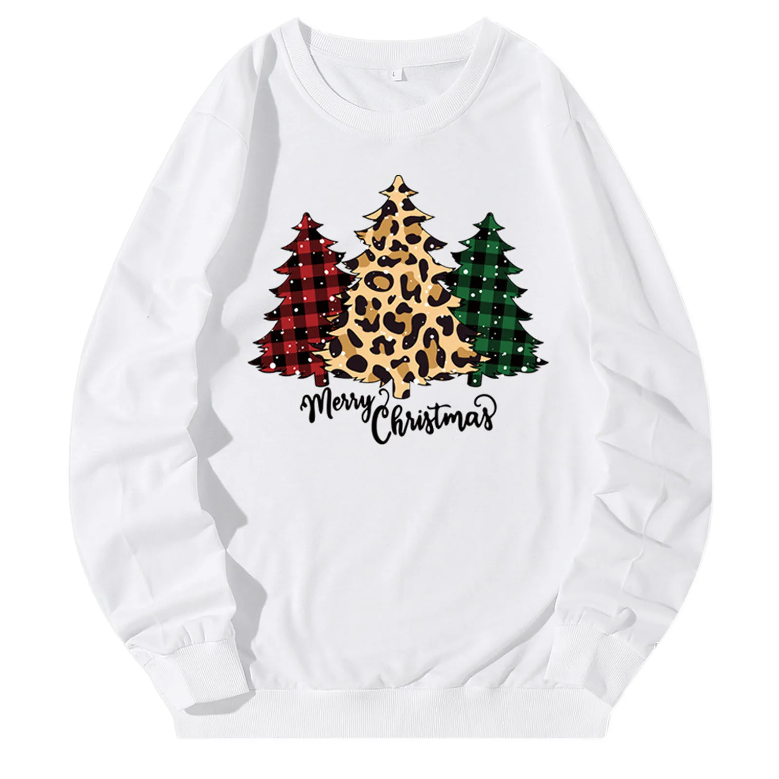 

Women Casual Christmas Printed Long Sleeve Sweatshirt Pullover Shirts Top Blouse Pack Set Shirt Long Sleeve T