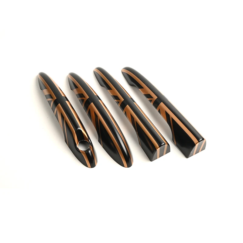 Черные чехлы на дверные ручки для Mini Cooper One D S JCW R55 Clubman 4 двери 2007-2014 наклейки для стайлинга автомобиля внешние аксессуары