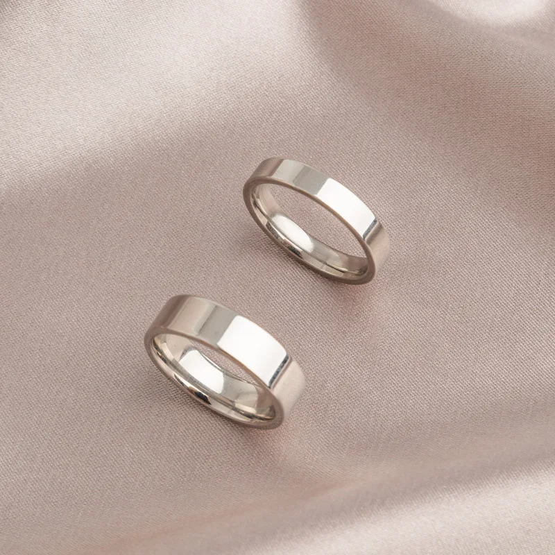 

Trendy Titanium Steel Rings for Women Wedding Party Promies Gift Finger Ring Jewelry Accessories Size 6-10 Wholesale