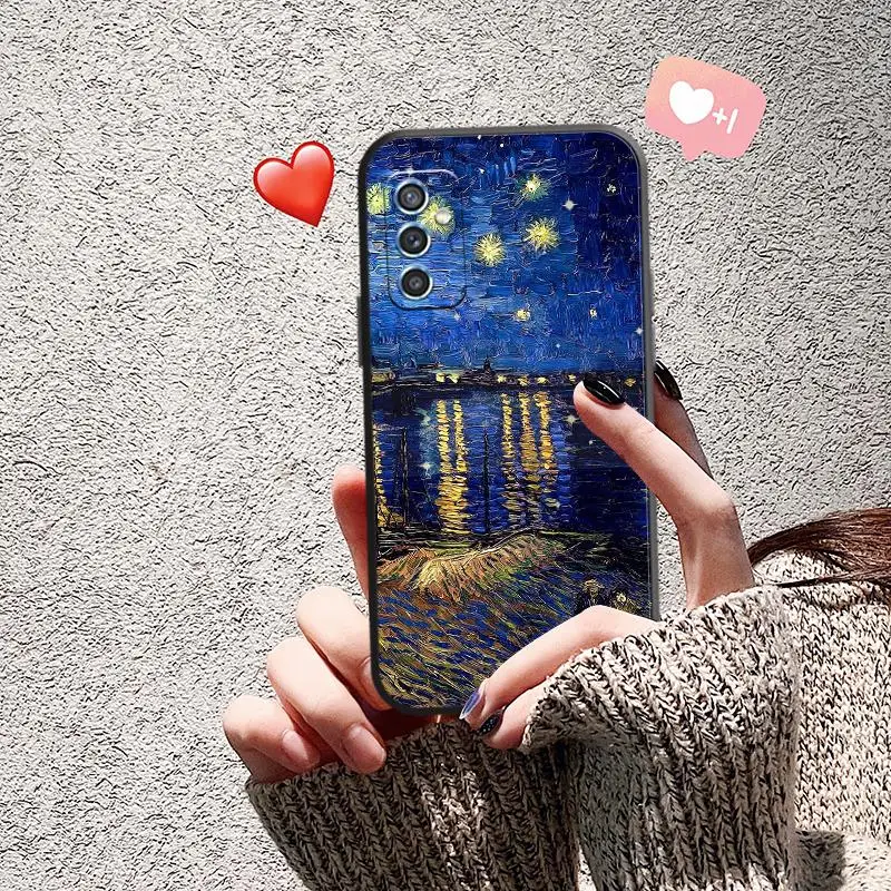 

Creative Oil Painting Phone Case For Samsung M51 M51 M31S M10 M22 M30S M31 M30 M52 5G M32 M20 M12 M11 Qvuv Ultra Luxury Cute