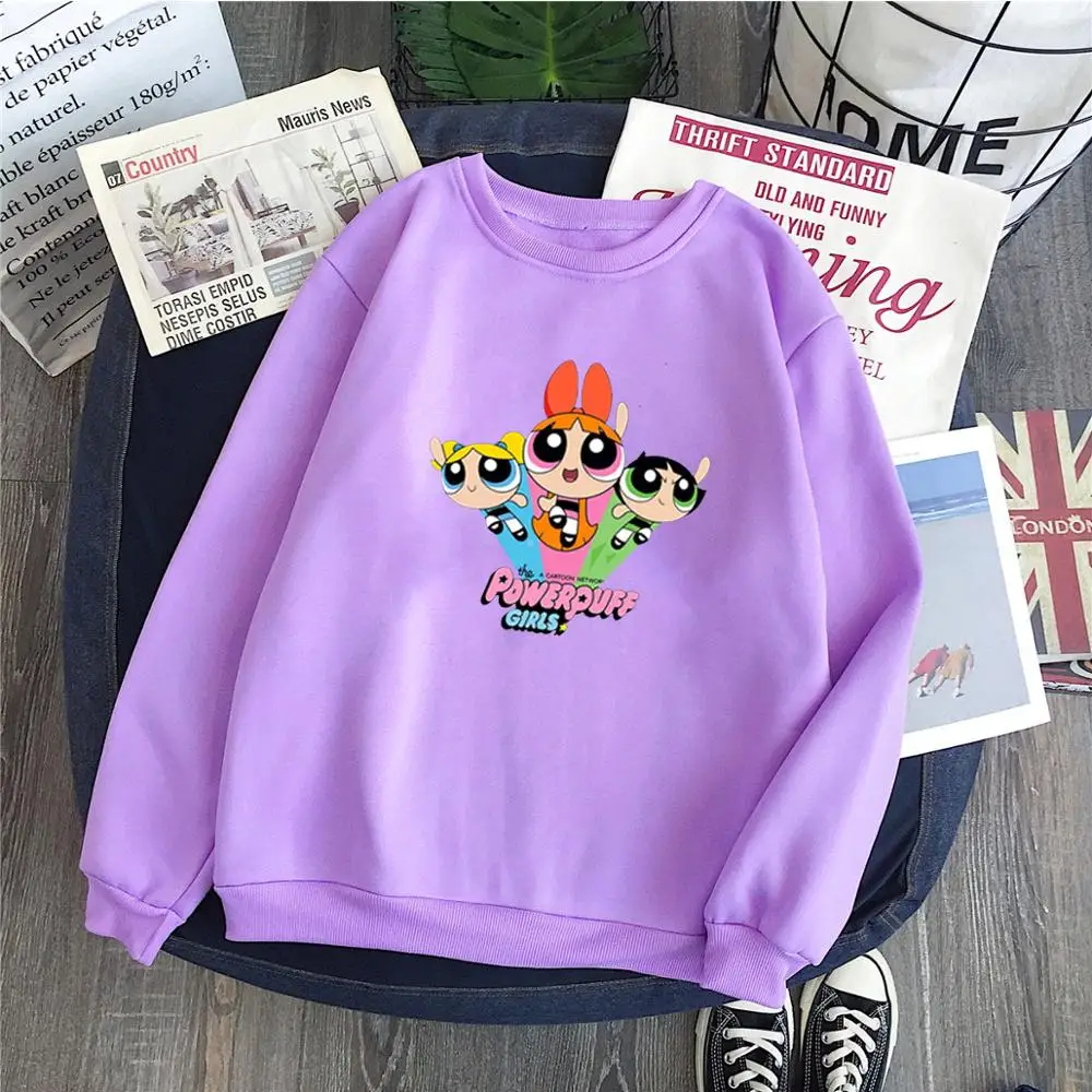 

Женский свитшот в стиле Харадзюку, Осенний модный топ в стиле хип-хоп с изображением цветов бабочек и пузырьков, с мультяшным принтом в стил...