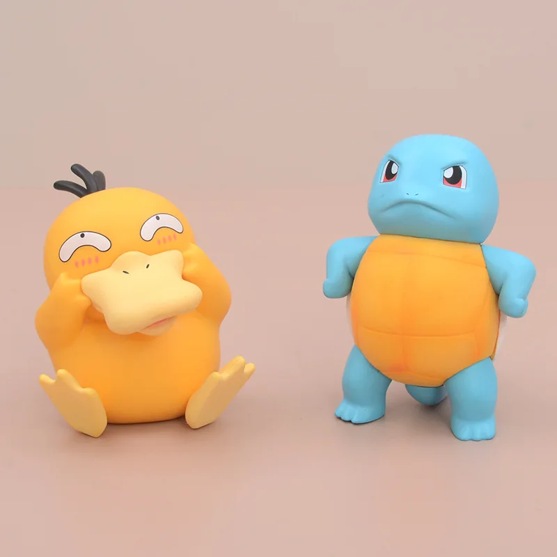 

Anime Pokémon Cartoon Figure Kawaii Psyduck Squirtle Action Figure Car Ornament Collection Model Doll Toy Children Birthday Gift