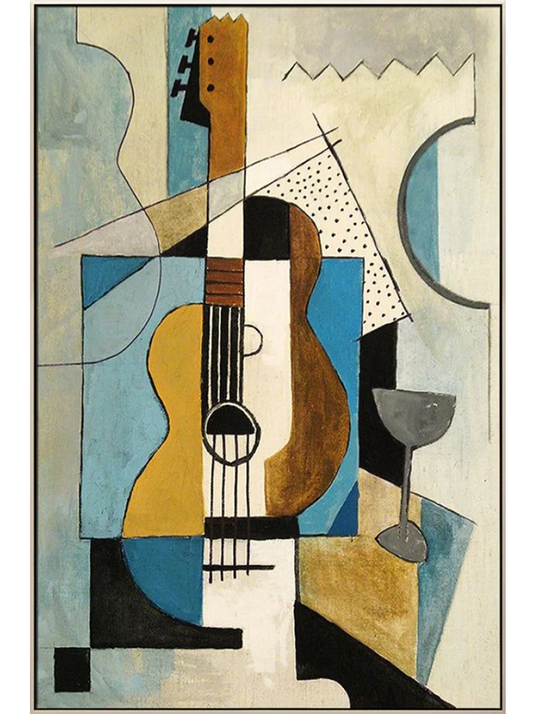

Hand painted oil painting Jane European corridor aisle mural Picasso Modern simplicity Abstract style room decor aesthetic