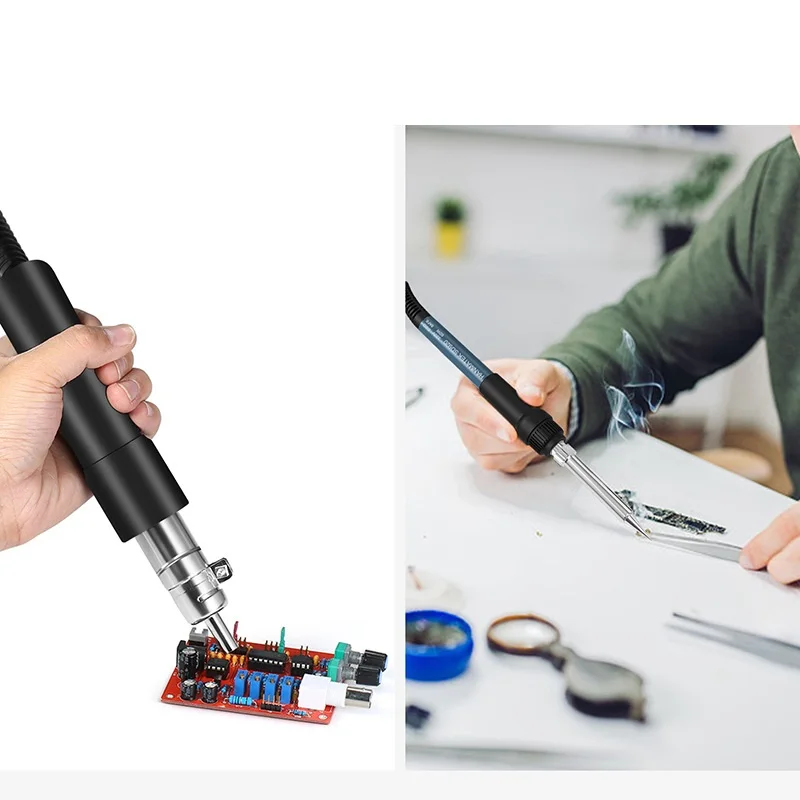 

Temperature 2 In 1 ESD Soldering Station SMD Rework Station Hot Air Gun Soldering Iron Set For Repair Welding