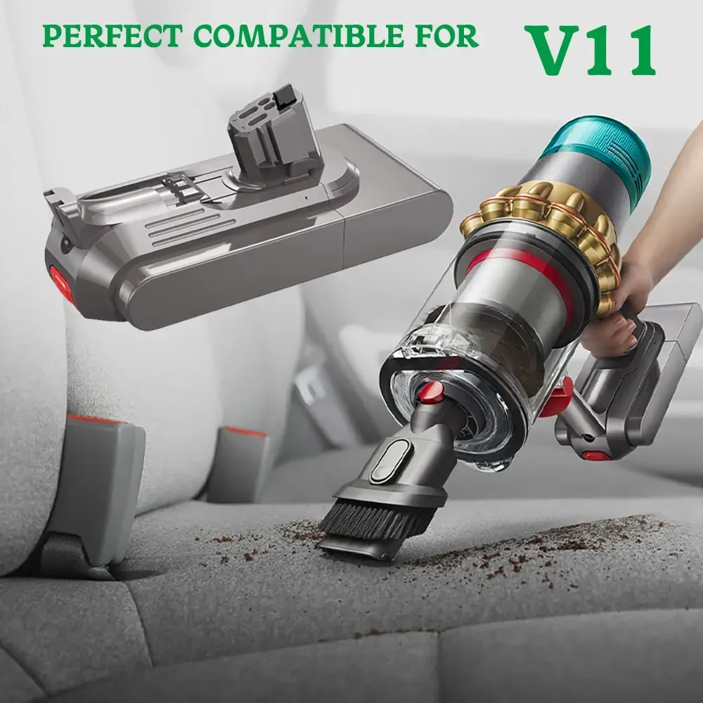 Аккумулятор V11 5000-12800 мАч, 25,2 В для Dyson V11 SV15 SV16 SV17 SV18 SV22, V11, пылесос с пушистыми животными, литий-ионный аккумулятор (art.: 3920cd0e23162) - 3920cd0e23162