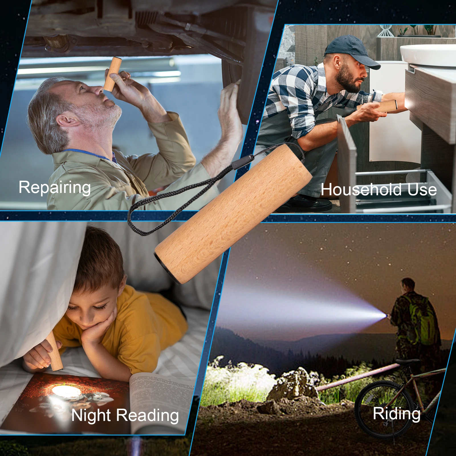 Светодиодные фонарики высокой мощности для кемпинга с 3 режимами освещения