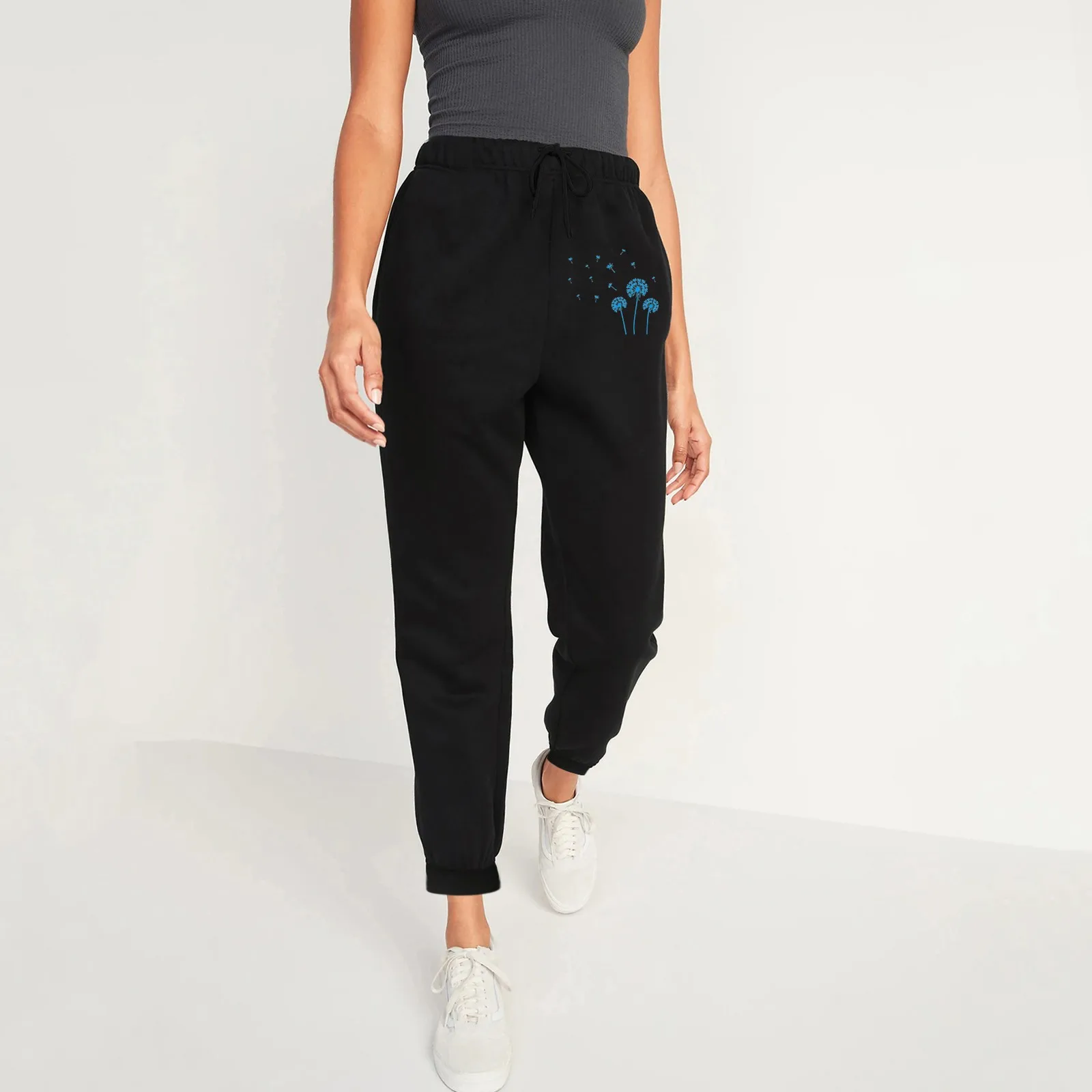 

Женские зеленые брюки, повседневные женские брюки со средней талией, черные женские зеленые брюки с принтом, повседневные женские классиче...