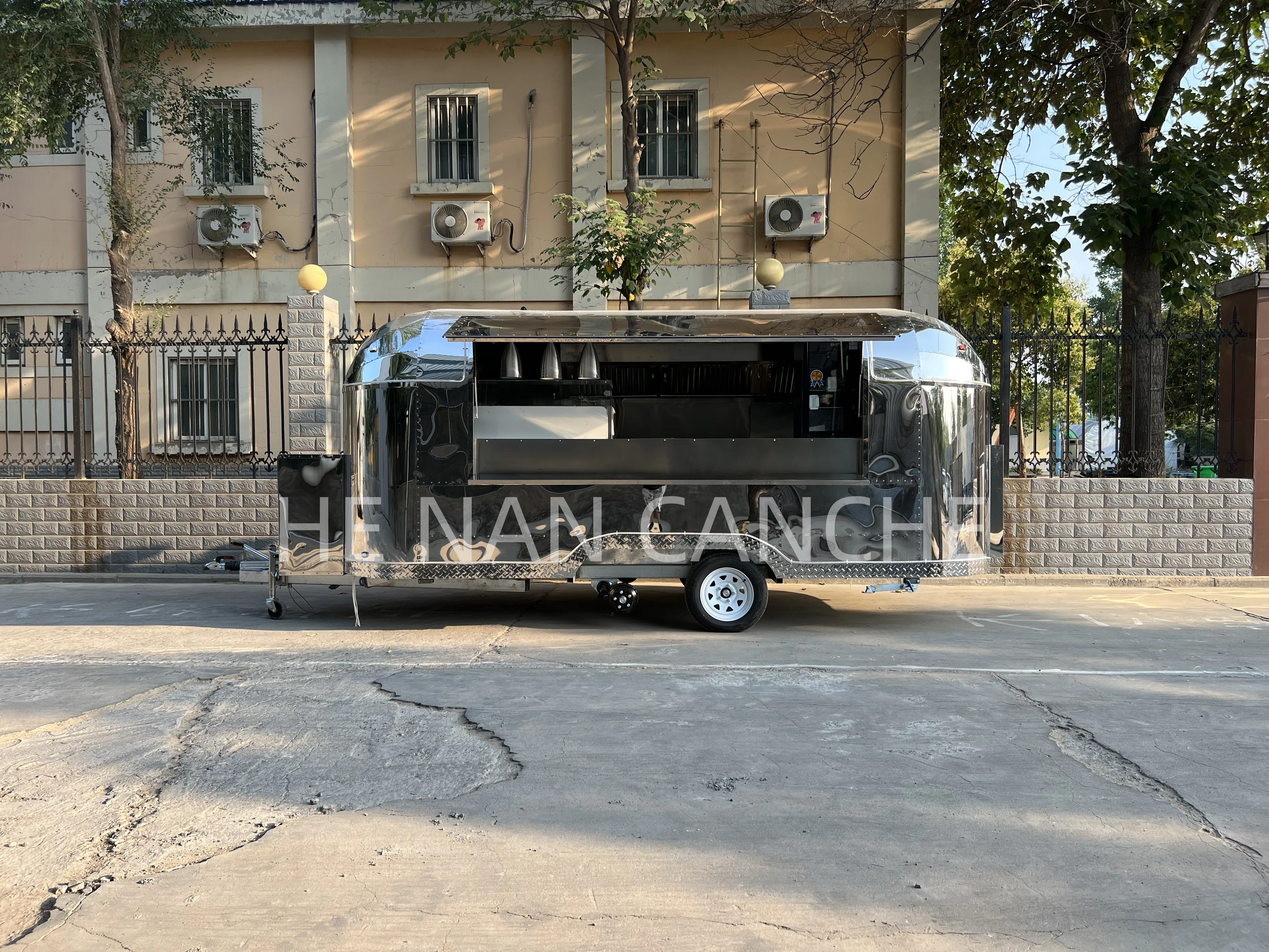 

WO YAN Hotdog Burger Cart Carro De Comida Mobile Bar Trailer Food Trucks with Full Kitchen for Sale