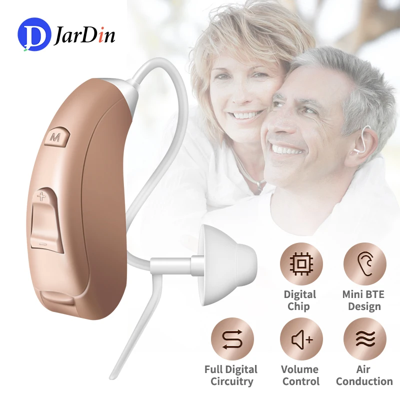 

BTE Hearing Aid Digital Hearing Aids Adjustable Tone Sound Amplifier For Deafness Elderly High Power Audifonos Para Sordera