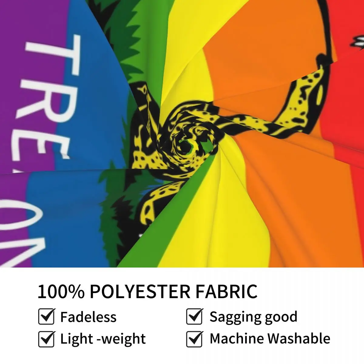 ЛГБТ-гобелен с флагом Gadsden настенное украшение из полиэстера в стиле хиппи для