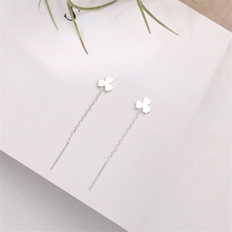 Delysia King   Small fresh grass lucky earrings simple earrings earline