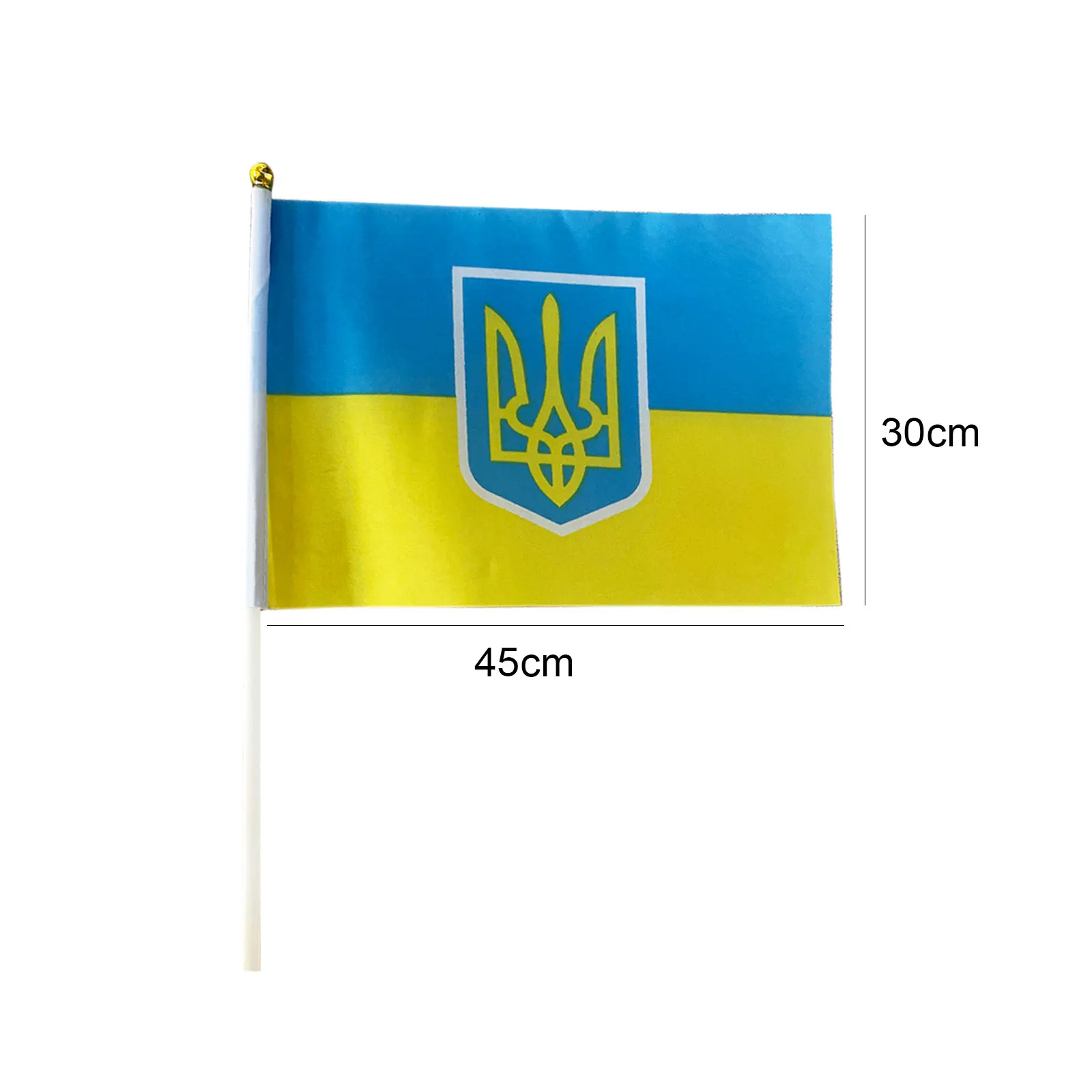 12/10pcs Ukraine Flags Mini Ukrainian National Country Sticks for Party Festival Supplies Home Office Procession Meeting Decor images - 6
