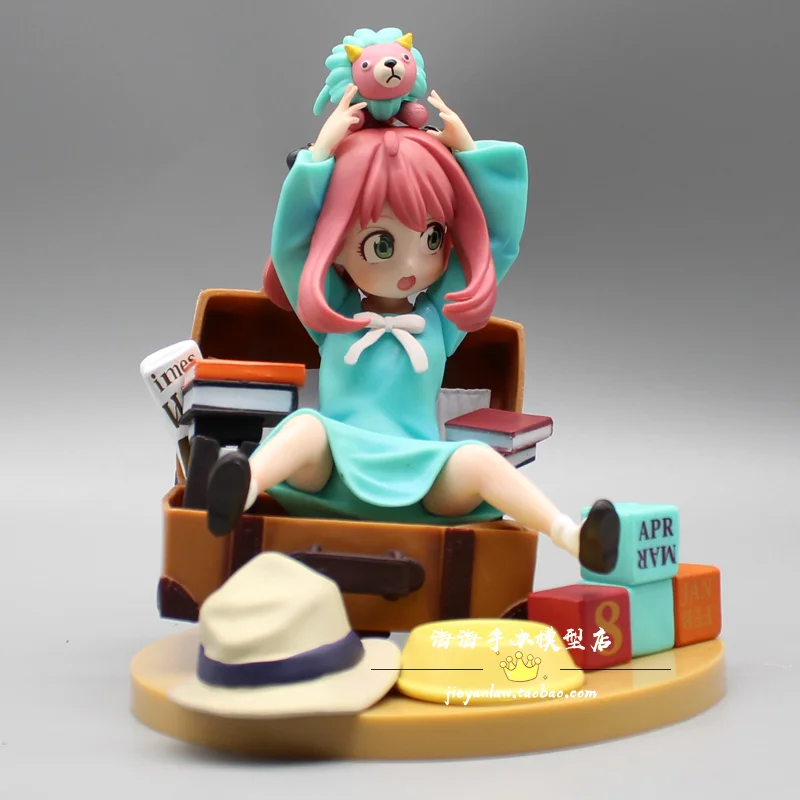 

16cm Anime Spys Familys Surroundings Melon God Final Ania Ania Fu Jie Mei Maiden Case Handling Model Decoration Childrens Gifts