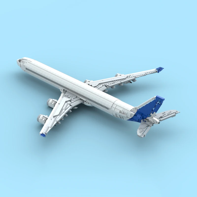 Конструктор MOC: Авиалайнер A340 в заводской ливрее, 2481 деталь, креативная усовершенствованная модель, набор для сборки, коллекционная игрушка, подарок (art.: 3920dc0fdb238) - 3920dc0fdb238