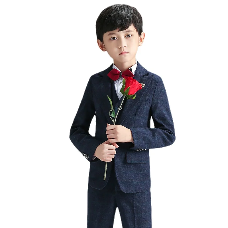 

New Arrival Fahsion High Quality Suit, Boy's Dress,Flower Girl's Piano Show, British Style,Handsome Boy Size 100-150 160 170 180