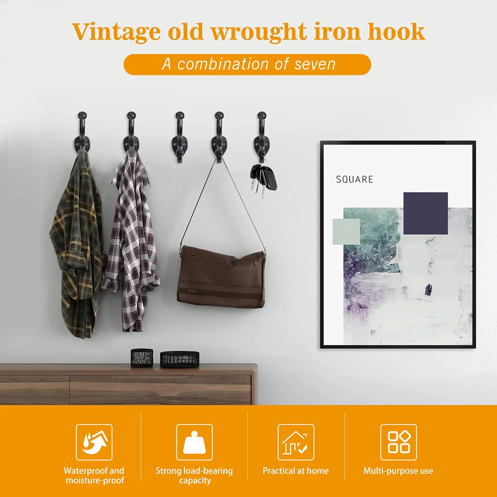 4 Упаковки Винтажные Антикварные Металлические Настенные Крючки Для Мебели