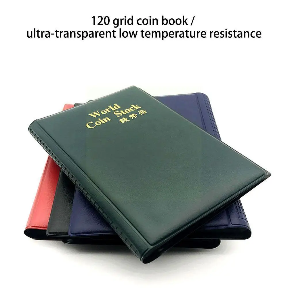 

120 Pockets Money Book Coin Storage Album For Coins Holder Collection Books High Quality Royal Coin Collection Book A3u5