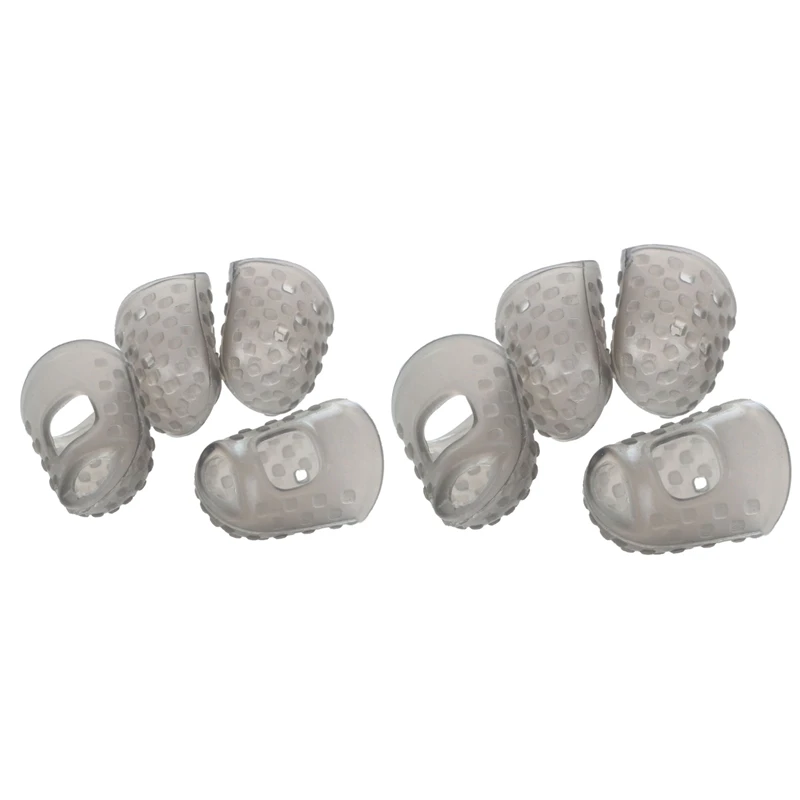 

8 шт., силиконовые медиаторы для пальцев гитары