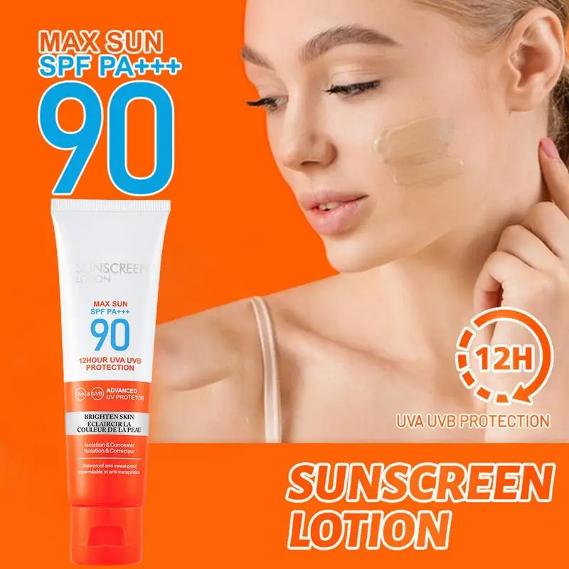

Spf 90 Facial Sunscreen Whitening Sun Cream Sunblock Skin Protective Cream Anti Sun Unisex Facial Protection Sunscreen Cream
