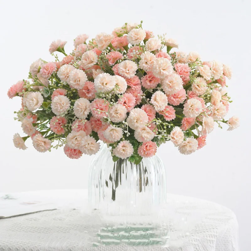 

20 Heads Fake Lilac Bouquet Artificial Flowers Small Bunch Silk Flores Fake Plants Bonsai Crafts DIY Home Party Decoration