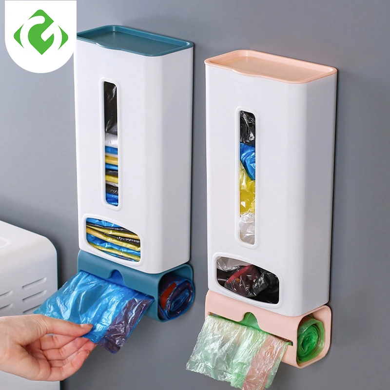 

Креативная полка для хранения пластиковых пакетов, настенная подвесная полка для хранения мусорных пакетов в кухне и ванной GUANYAO