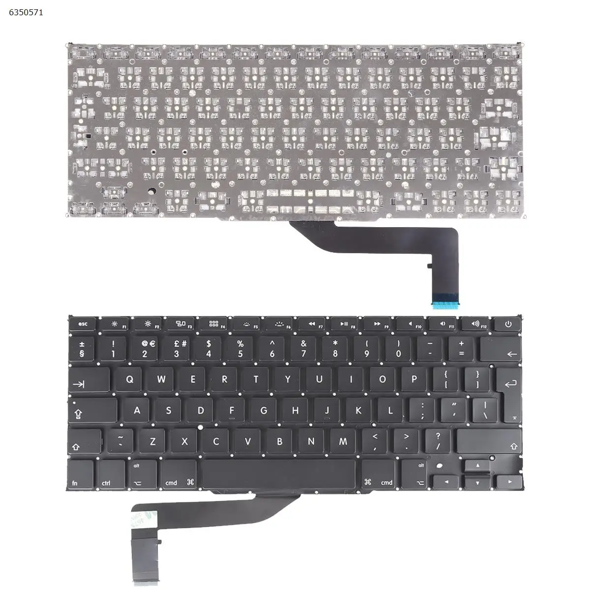 

UK Laptop Keyboard for Apple Macbook Pro A1398 BLACK without Backlit