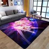 sailor moon printed carpet living room home decor sofa table rug anti slip chair cushion lounge mat large rug