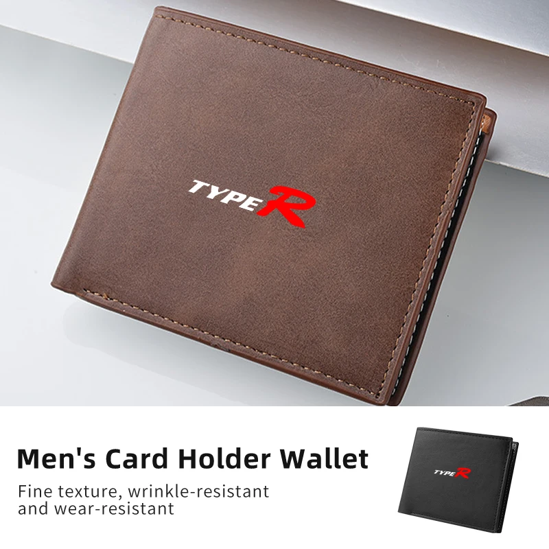 Кожаный деловой кошелек с логотипом автомобиля держатель для карт мужской монет