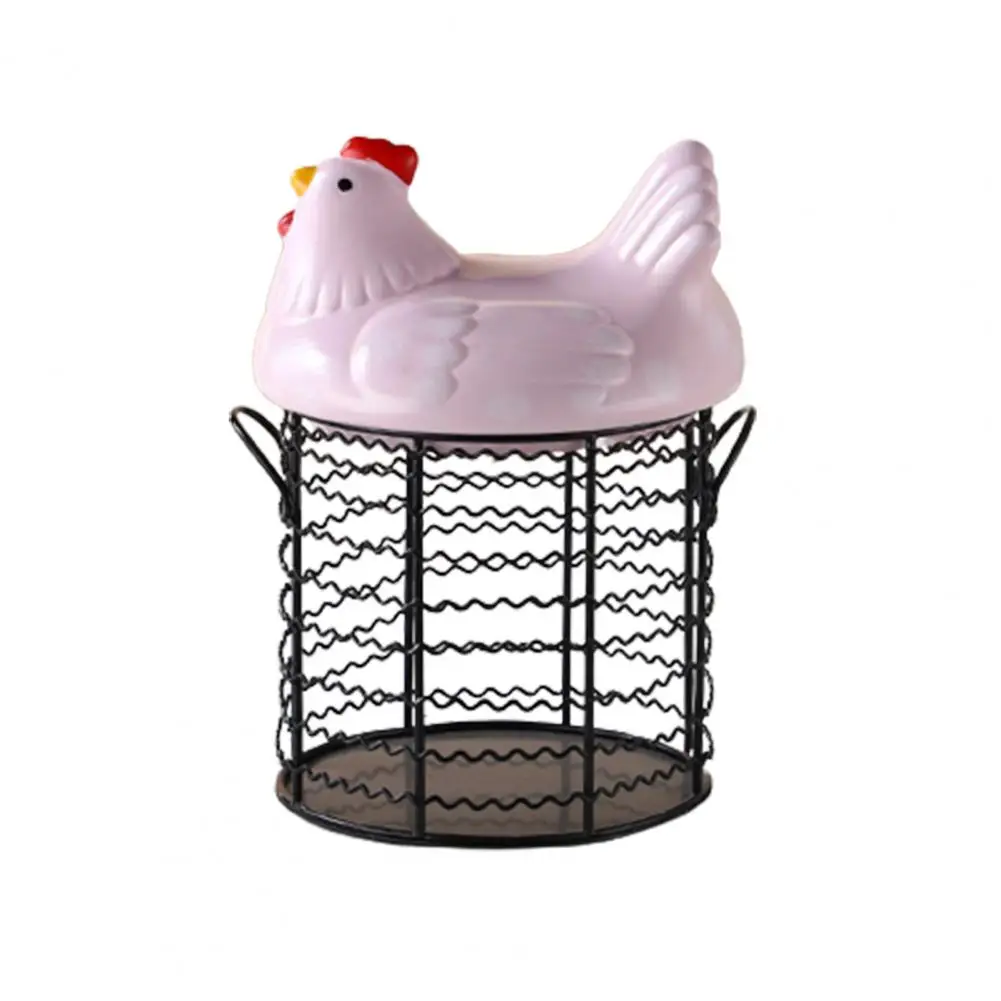 

Корзина для хранения яиц, вместительная корзина для курицы с керамическим скандинавским держателем для яиц, корзины для хранения