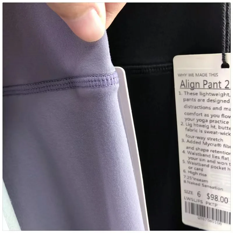 Lulu Women No T Line Yoga Legging High Waist Fitness Women Leggings Sexy Tights Workout Sport Pants Slim Elasticity Yoga Pants