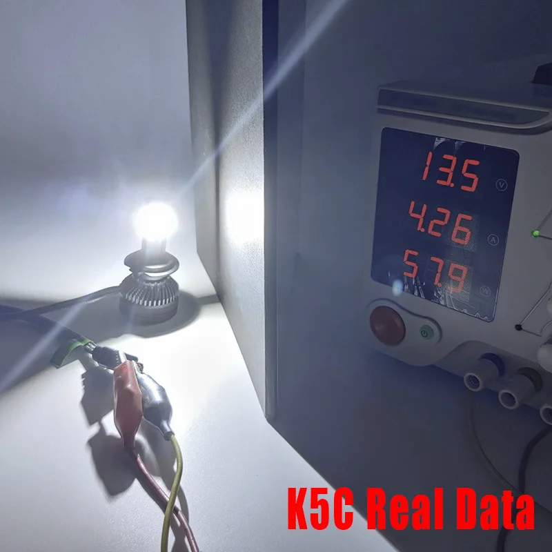 Светодиодная лампа DAWNKNIGHT K5C 4300K 110W H1 H4 H7 двойная медная трубка 3000K светильник для