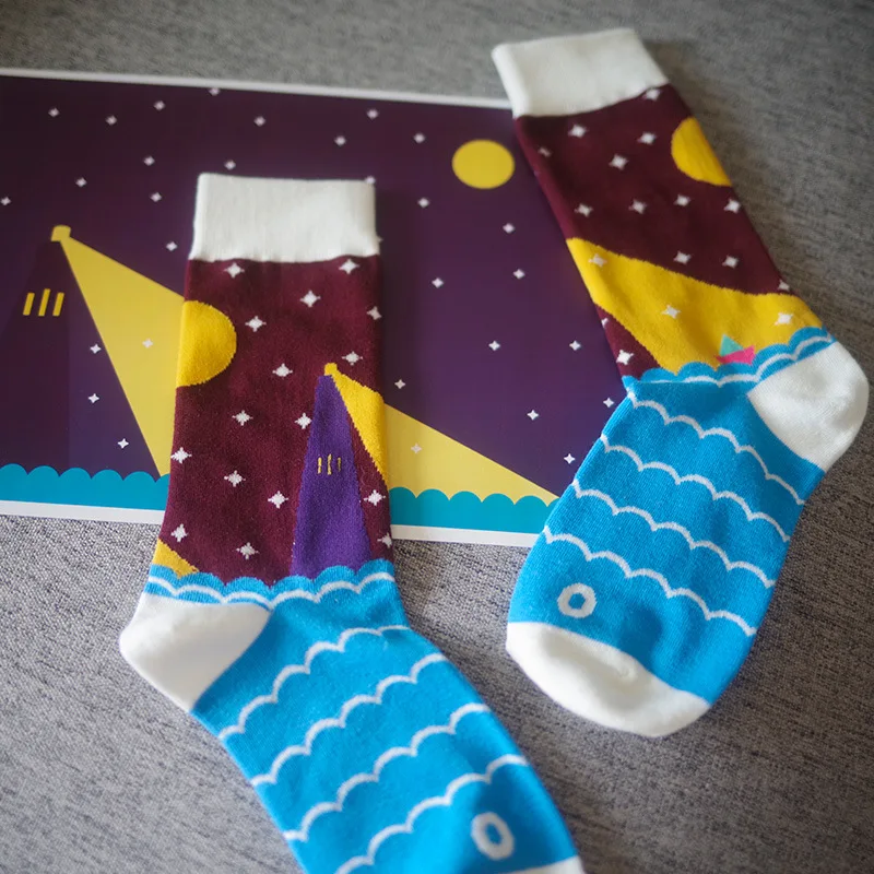 

Autumn and winter new original design cartoon cute cotton tube socks men's socks women's socks couple socks