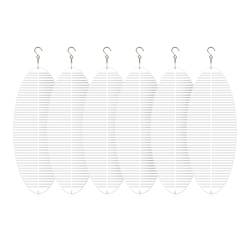 

6Pack Blanks 3D Helix Wind Spinners Hanging Decoration For Yard And Garden Art Ornaments