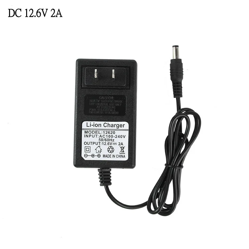 

Power Supply Battery Charger 12.6V DC 2A Intelligent Lithium Li-on Power Adapter EU US Plug Transformer