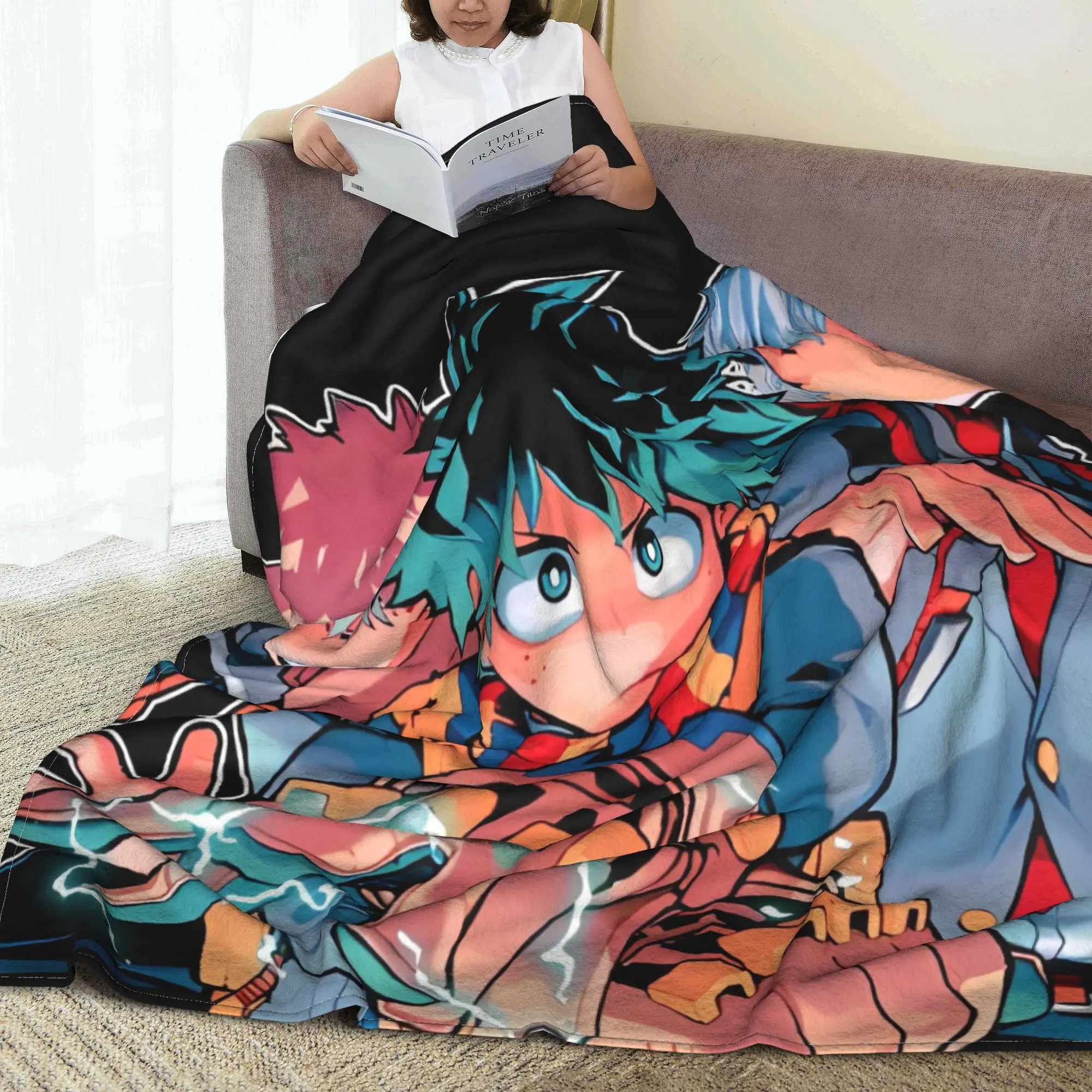 Фланелевые одеяла My Hero Academia Midoriya Izuku новинка пледы в стиле аниме манга покрывала