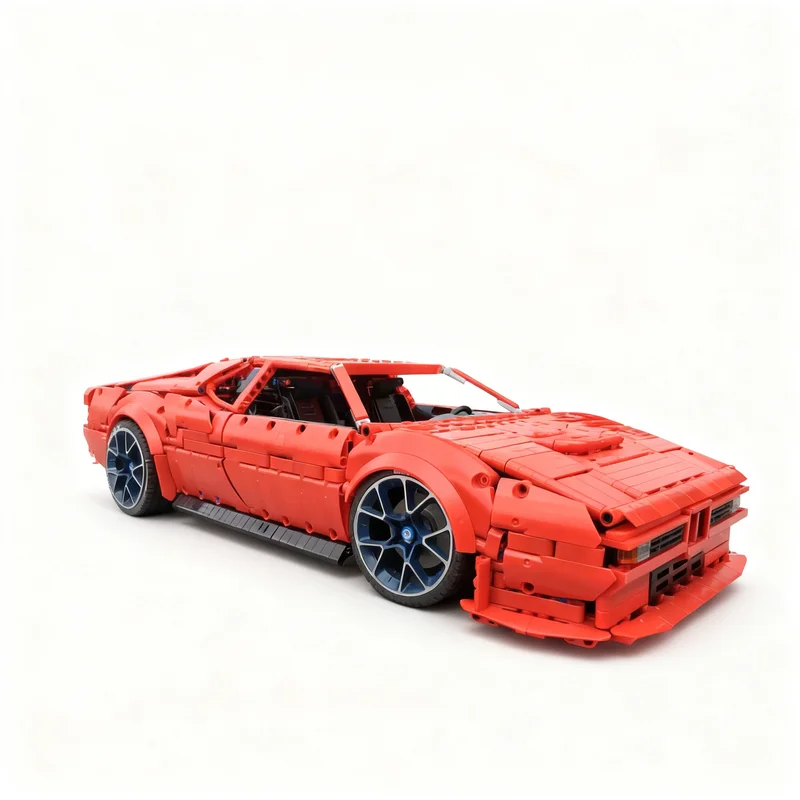 3064 детали MOC BMW M1 Красный 1:8 Техническая модель Конструктор для детей Развивающая игрушка-головоломка Рождественский подарок (art.: 3920dc92129e8) - 3920dc92129e8