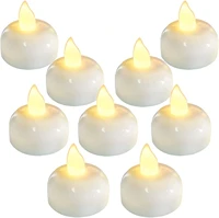 1224pcs flameless tea lights candle battery powered floating on water led tealight decoration lamp for wedding party home decor