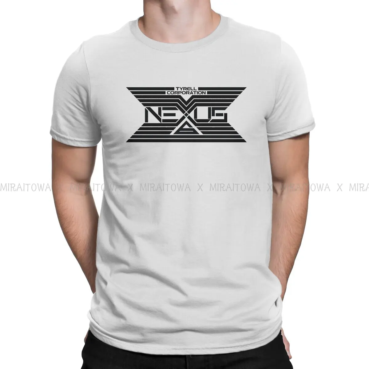 

Blade Runner Nexus Tyrell Corporation Aztec Logo Tshirt Homme Men's Streetwear Blusas Loose Cotton T Shirt For Men